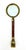 Vintage Wood and Brass Tassel Magnifying Glass For Sale In Houston - Image 6 of 10