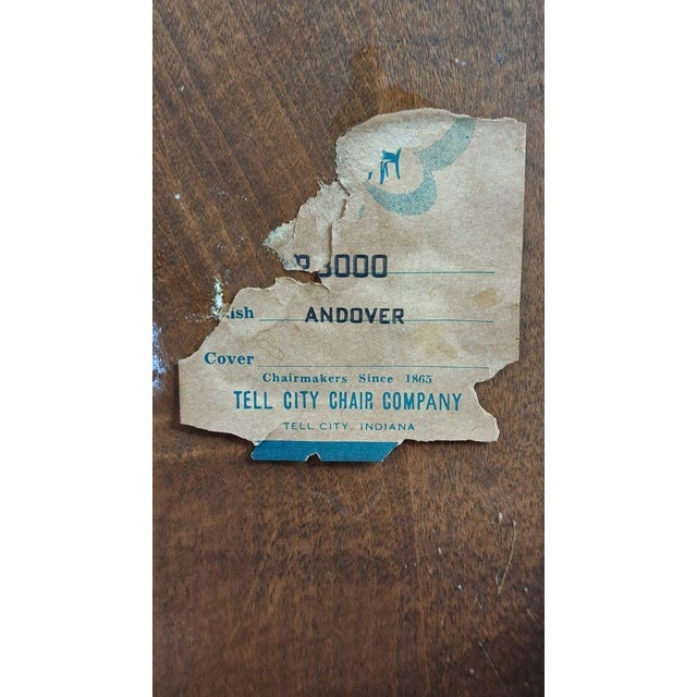 Wood Vintage Tell City Maple Spindle Back Side Chair Andover Model 34.5"h 1960s Usa For Sale - Image 7 of 7