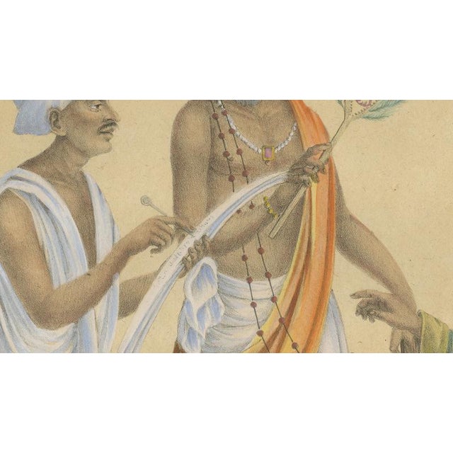 Early 19th Century Brodtmann, Indian Merchants & Noblemen, 1816, Lithograph For Sale - Image 5 of 10