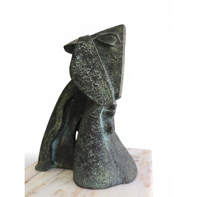 Montserrat Faura, Abstract Bronze Head, 1970, Bronze For Sale - Image 13 of 15