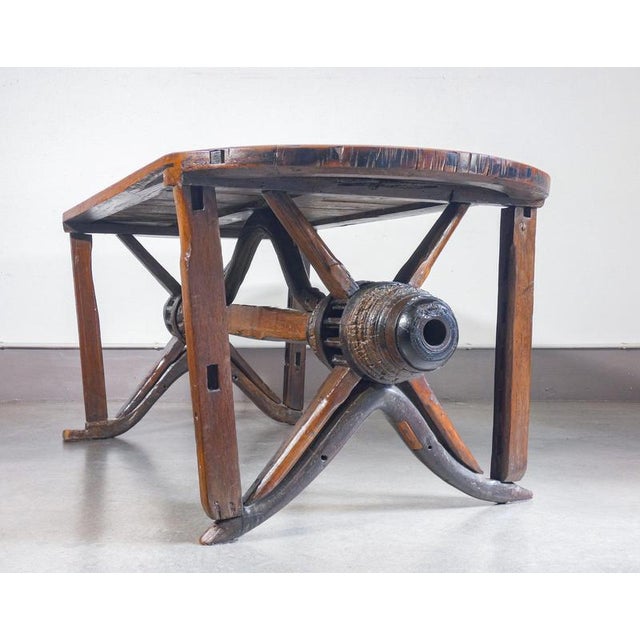 Rustic Handcrafted Wood Table For Sale - Image 6 of 18