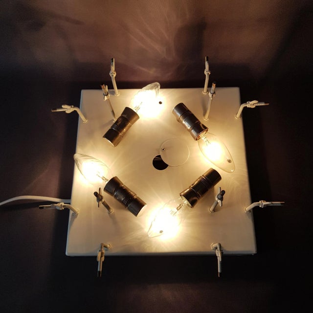 Metal Mid-Century Modern Model Heidelberg Ceiling Light by J. T. Kalmar, 1970s For Sale - Image 7 of 13