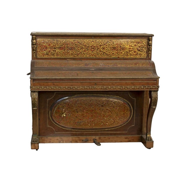 19th Century Boulle Vertical Piano For Sale - Image 17 of 17