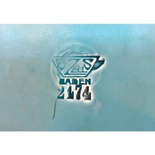 1900 - 1909 Antique Majolica Water Lilies Plate For Sale - Image 5 of 5