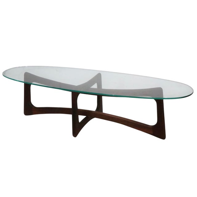 Mid Century Glass Top CoffeeTable by Adrian Pearsall C 1950/60's For Sale - Image 11 of 13