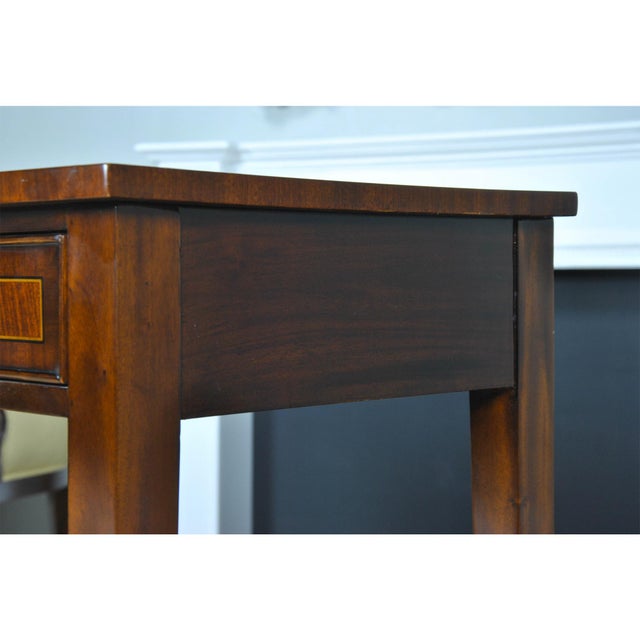 Three Drawer Mahogany Console Table For Sale - Image 6 of 8
