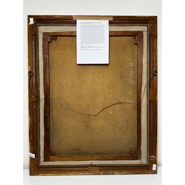 Oil Portrait of a Girl in Red & White Dress Reading Story, Circa 1914 — Signed by David Alison r.s.a. (Scottish, 1882–1955) Gilt Framed For Sale - Image 16 of 18