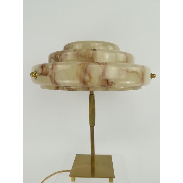 Metal German Table Lamp, 1950s For Sale - Image 7 of 9