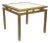 Italian Coffee Table in White Marble and Brass, 1970s For Sale