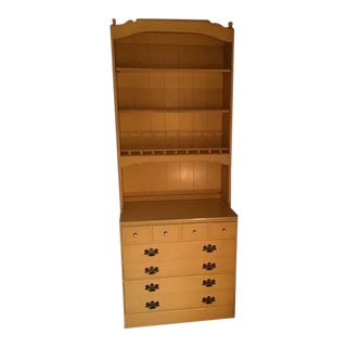 Ethan Allen Yellow Chest With Shelves For Sale