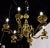 Brass Spanish Mid-Century Brass Six Arm Chandelier For Sale - Image 8 of 12