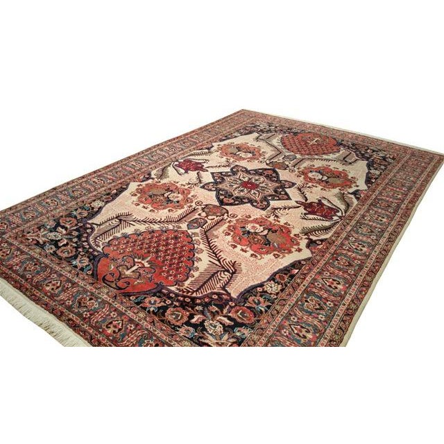 Persian Persian Bakhtiar Handmade Knotted Rug - 7x10 - Size Cat. 8x10 For Sale - Image 3 of 4