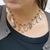 1990s Multi Colored Moonstone Cabochon Drop 22k Gold 17" Fringe Necklace For Sale - Image 4 of 4