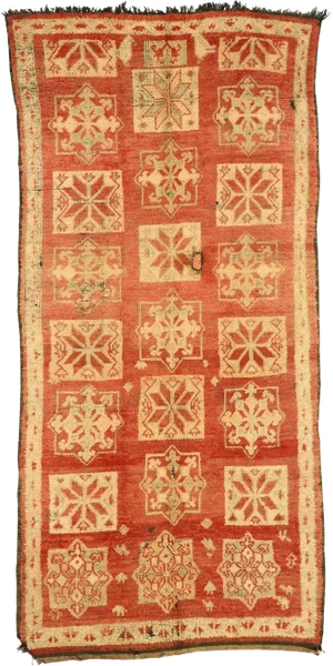 Vintage Berber Moroccan Rug - 05'06 X 11'04