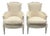 Set of Striped Lounge Chairs For Sale