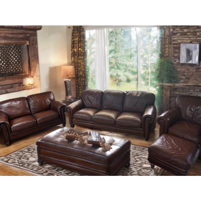 Natuzzi Maturità Italian Cognac Top Grain Leather Loveseat – Made in Italy For Sale - Image 11 of 11