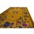 Textile 1920s Bold Yellow Floral Modernist Antique Chinese Art Deco Knotted Rug Carpet For Sale - Image 7 of 9