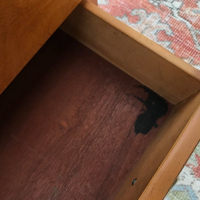 1960s Mid-Century Desk With Glass Top For Sale - Image 11 of 12