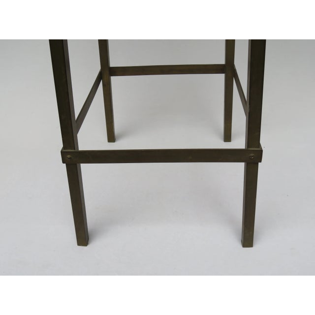 Art Nouveau Patinated Brass Flower Stand For Sale - Image 9 of 15