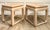 Pair of Vintage Ming-Style Solid Wood Side Tables in Bleached Whitewash Finish For Sale In Los Angeles - Image 6 of 12