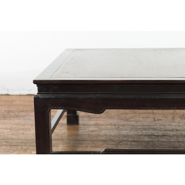 Mid 20th Century Vintage Negora Lacquered Square Coffee Table For Sale - Image 5 of 12