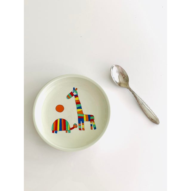 Arabia Vintage Mid Century Arabia Kids Children’s Bowl Dish Plate For Sale - Image 4 of 9
