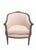 Late 19th Century Bergere Tub Chair With Light Pink Ticking Stripe Upholstery For Sale - Image 4 of 17