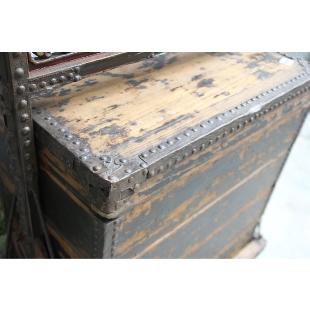 1930s 1930s Asian Vintage Restaurant Wood Food Box For Sale - Image 5 of 9