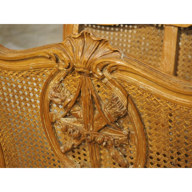 Early 1900s French Caned Louis XVI Style Porte-Revues Music Sheet Holder For Sale - Image 11 of 18