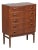 Kai Kristiansen Bow Front Rosewood Hallway Chest For Sale