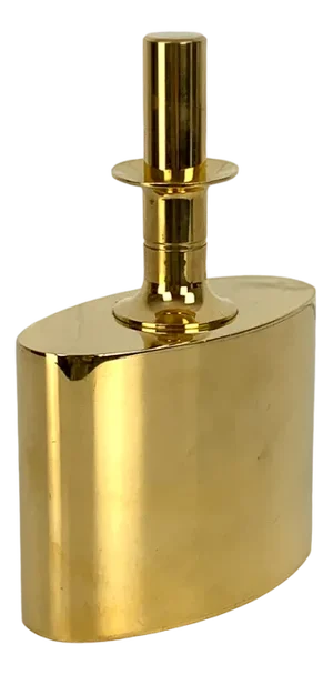 23 Carat Gold Plated Brass Decanter by Pierre Forssell for Skultuna, 1960s