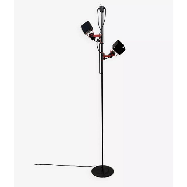 Metal Floor Lamp by Jean Michel Chaudeurge for Disderot, 1970 For Sale - Image 7 of 7