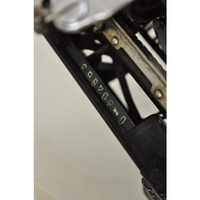 Metal Early 20th Century Royal Model O Touch Control Glossy Black Portable Manual Typewriter in Case For Sale - Image 7 of 12