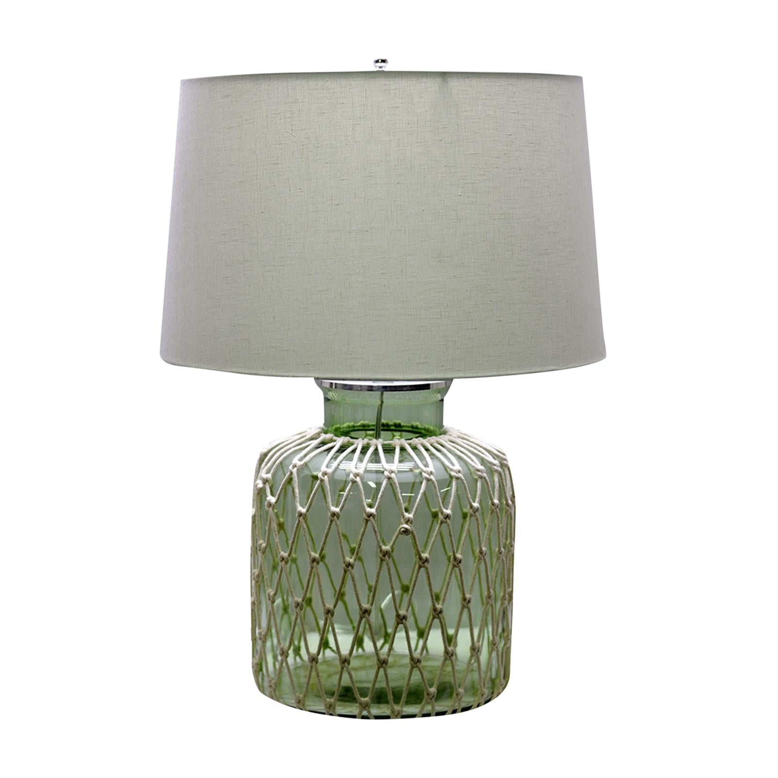 Green Jar Rope Table Lamp Chairish