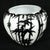 Contemporary Mid-Century Modern Revival Black & White Cased Glass Bamboo Vase For Sale In Phoenix - Image 6 of 12