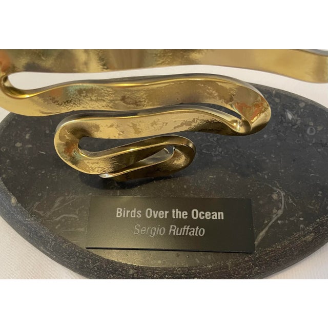 French Provincial "Birds Over the Ocean" Original Sculpture For Sale - Image 3 of 7