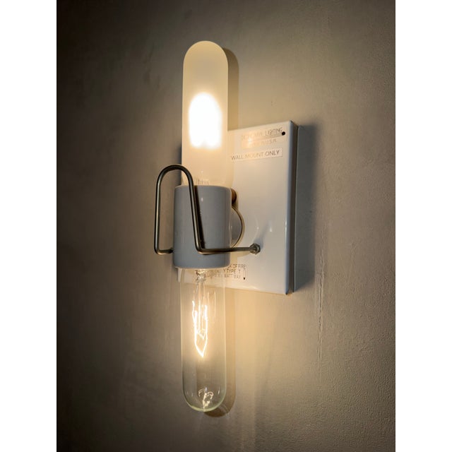 Donovan Lighting Sculptural Frosted Glass Wall Sconce, 18 Available For Sale - Image 9 of 17