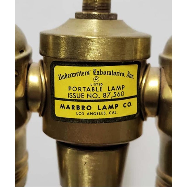 The Marbro Lamp Company 1950s Large Scaled Italian Urn Form Alabaster Lamp - Marbro Lamp Co. For Sale - Image 4 of 6