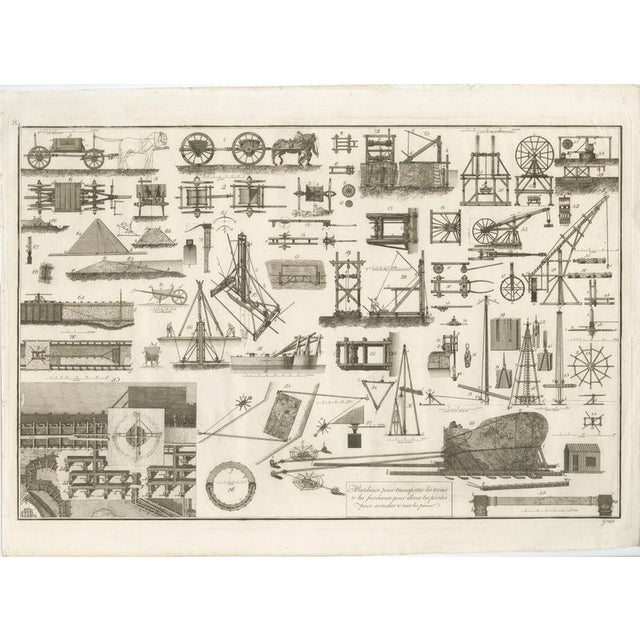 Paper Civil Engineering and Construction Engravings, 1800, Paper, Set of 3 For Sale - Image 7 of 9