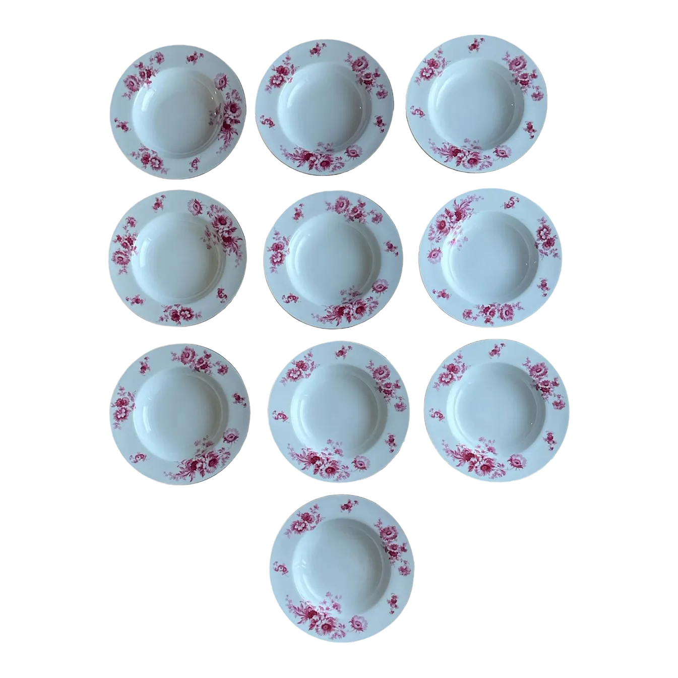 Vintage Noritake Carolyn #3055 Bowls Pink Flowers With Gold