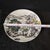 Chinese Ceramic Plate,Qianlong Marked Famille Rose Porcelain Plate Hand Painted Landscape Pattern For Sale - Image 9 of 10