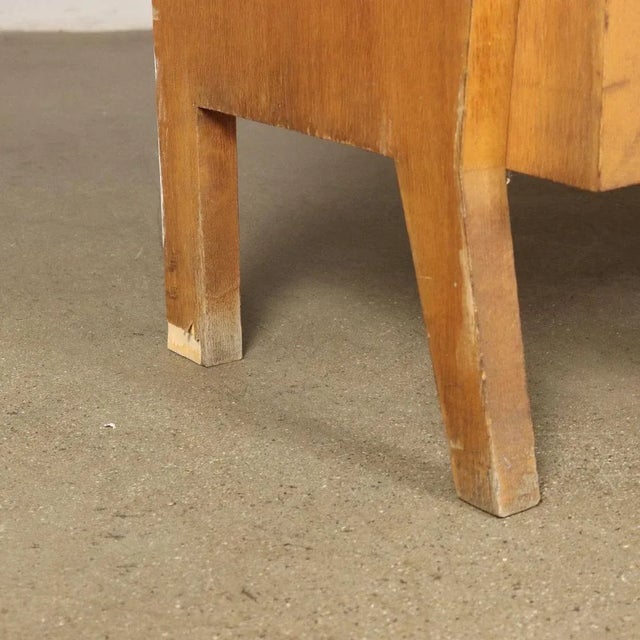 Vintage Italian Bookcase in Oak Veneer, 1950s For Sale - Image 6 of 8