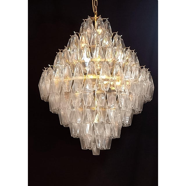 Chandelier with Crystal in Polyhedron Murano Glass, 1962 For Sale - Image 12 of 12