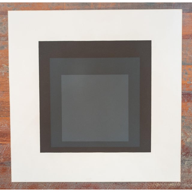 Mid-Century Serigraph Silkscreen Print of Josef Albers #4 in Series "Hard Edge, Soft Edge", 191/200 For Sale - Image 13 of 18