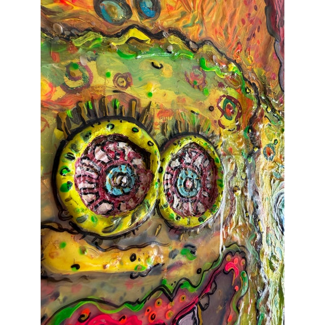 Pop Art Large Serg Graff Cartoon Burlesque Original Mixed Media Contemporary Pop Art Coa For Sale - Image 3 of 14
