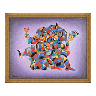 Late 20th Century Dancing Masks, Anatole Krasnyansky For Sale