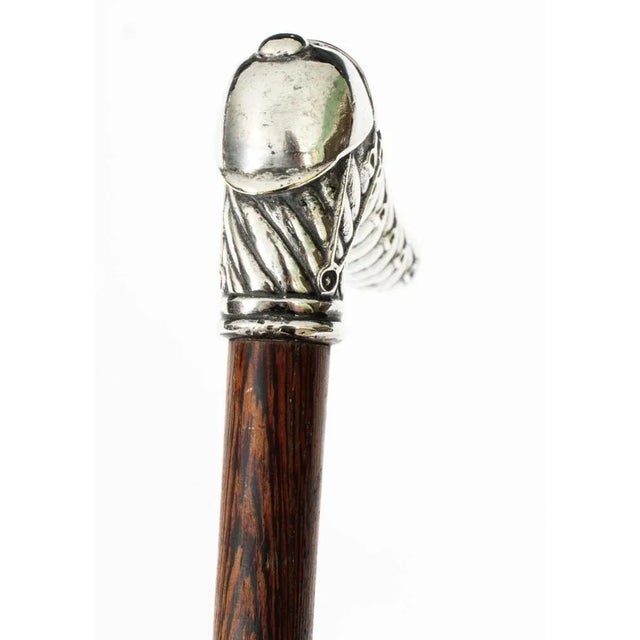 Antique French Silver Capped Walking Stick, 1800s For Sale - Image 5 of 10