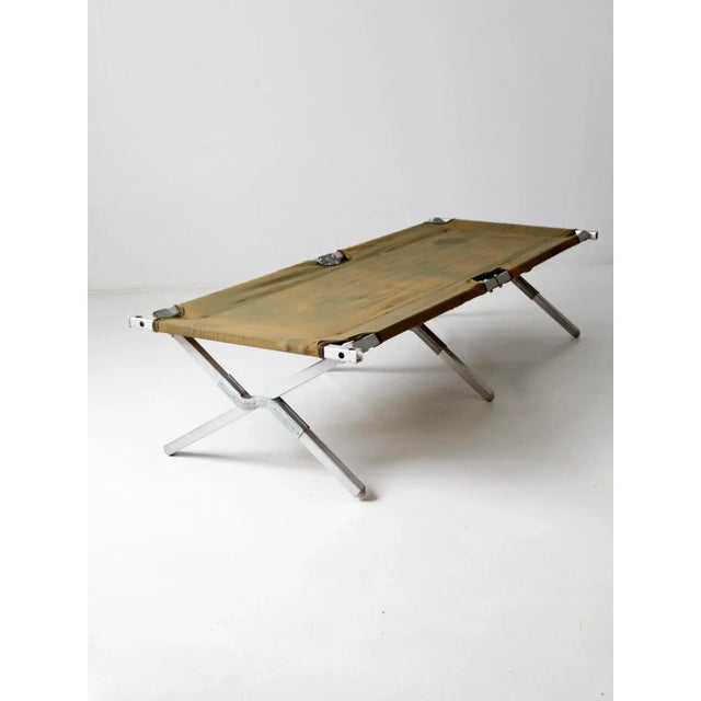 Vintage X Frame Cot For Sale - Image 6 of 13