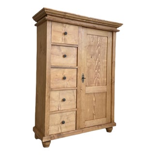 Rustic Farmhouse Pantry Cupboard For Sale