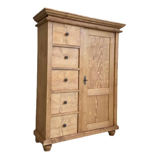 Rustic Farmhouse Pantry Cupboard For Sale